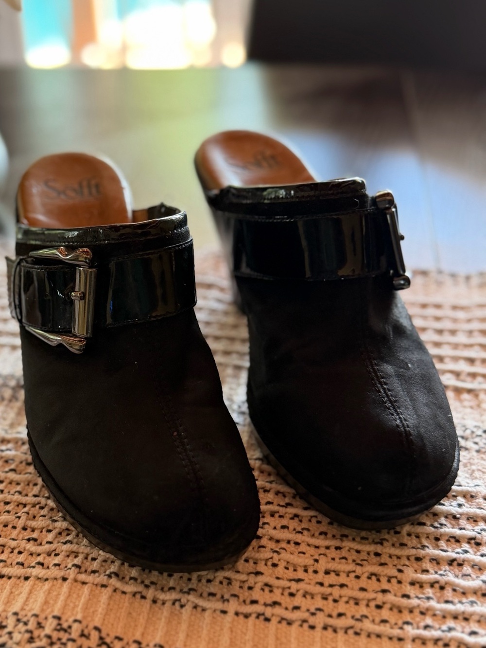 Sofft Women’s Tan Leather Mules - Slip-On Comfort